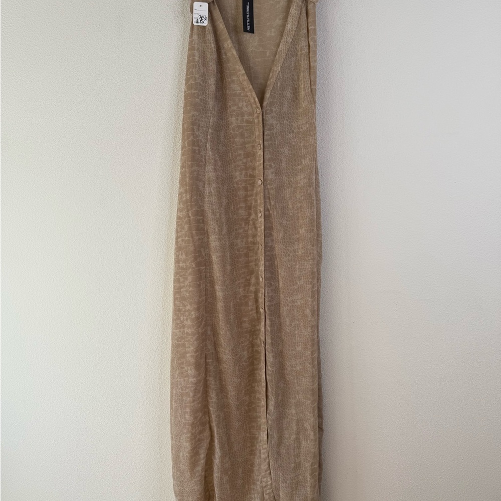 PrettyLittleThing Light Brown Dress